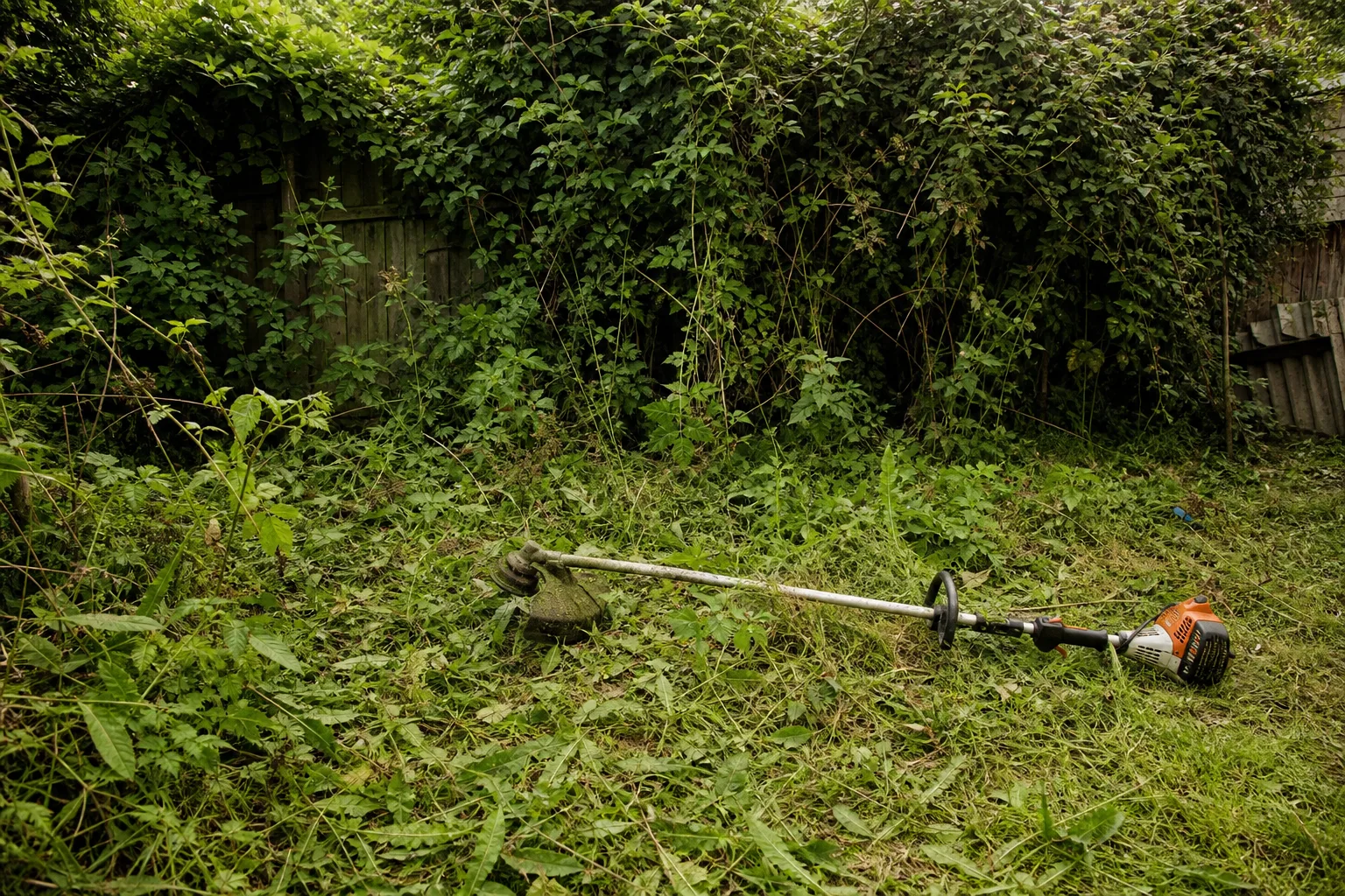 Motorsense Challenge: Eine ueberwucherte Gartenecke an einem Tag neu gestalten