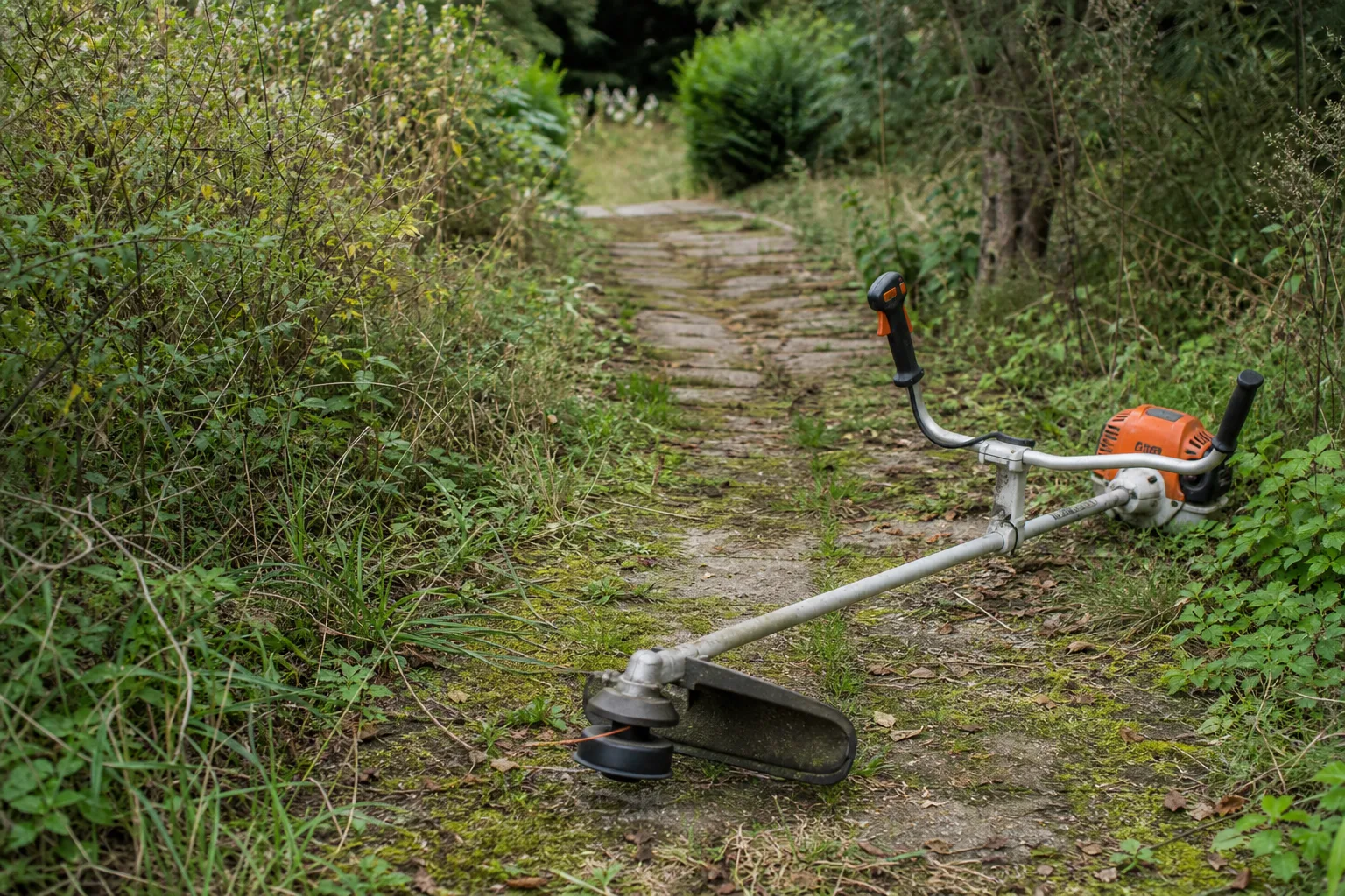 Motorsense Challenge: Einen alten Gartenweg wieder sichtbar machen